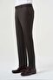 Brown Wool Woven Classic Men's Trousers - 2