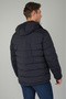 Navy Blue Hooded Inflatable Coat - 2