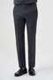 Anthracite Wool Flannel Regular Fit Classic Men's Trousers