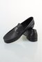 Black Metal Buckle Leather Men's Shoes - 4