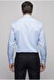 Blue Regular Fit Cotton Pocketless Classic Long Collar Iron Shirt - 2