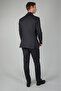 Smoked Wool Buttoned Swallow Collar Double Slit 6 Drop Suit - 2