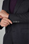 Smoked Wool Buttoned Swallow Collar Double Slit 6 Drop Suit - 4
