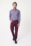 Burgundy Cotton Pocketed Sports Pants - 3
