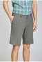 Green Linen Viscose Bermuda Shorts with Pockets - 3