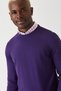 Crew Neck Purple Men's Knitwear - 3