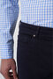 Navy Blue Cotton Sports Pants with Pockets - 5