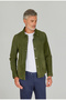 Green Leather Real Coat - 4