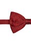 Red Polyester Polka Dot Tuxedo Bow Tie - 2