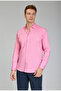 Pink Regular Fit Cotton Button-Down Collar Shirt - 5