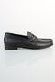 Black Metal Buckle Leather Men's Shoes - 3