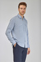 Sp Yaka Regular Fit Uk Shirt Double Pocket Blue - 5