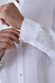 Men's Long Sleeve Pasha Collar Pocketless Button Shirt White - 4