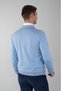 Blue Wool Buttoned Polo Collar Knitwear - 2