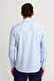 Blue Regular Fit Cotton Classic Italian Collar Basic Shirt - 2