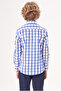 Navy Blue Regular Fit Cotton Button-Down Collar Children's Shirt - 2