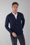 Wool Navy Blue Men's Knitwear Cardigan