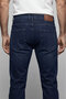 Navy Blue Denim Cotton 5-Pocket Men's Trousers - 2