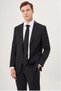Men's 6 Drop Mono Collar Double Slit Suit BLACK - 3