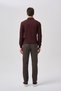 Studio Men's Polo Neck Zippered Knitwear Claret Red - 3