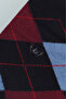 Navy Blue Patterned Bamboo Long Socks - 2
