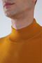 Mustard Regular Fit Wool Basic Half Turtleneck Knitwear - 3