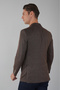 Brown Regular Fit Wool Platinum Bag Jacket - 2