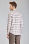 Beige Modern Fit Cotton Buttoned Half Italian Collar Sport Shirt - 6