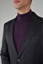 Smoked Wool Buttoned Swallow Collar Double Slit 6 Drop Suit - 3