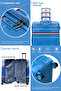 Travelus Expandable Printed PC 3PCS Set (20/24/28 Inch) Luggage, Hard Shell, Lightweight, Combination Lock, Suitcase - 4