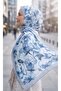 Organic Viscose Silk İnci̇ra Shal - Floral Pattern