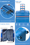 Travelus Expandable Printed PC 3PCS Set (20/24/28 Inch) Luggage, Hard Shell, Lightweight, Combination Lock, Suitcase - 4