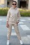 Girl's Scuba Unlimited Double Stripe Hooded Raglan Sleeve Diving Fabric Tracksuit Set Esf7023 - 6