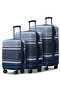Travelus Expandable Printed PC 3PCS Set (20/24/28 Inch) Luggage, Hard Shell, Lightweight, Combination Lock, Suitcase