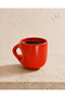 Handmade Orange Spotted Ceramic Mug - 2