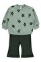 Floral Print Basic 6-18 Months Set - Khaki