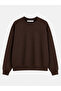 Women's Brown Modal Fabric Ultra Soft Tuşe Sweatshirt