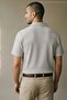 Men's Casual Jacquard Summer White Short Sleeve Shirt - 2