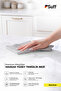 Narzisse Sensitive Surface Microfiber Cloth Non-Scratch Computer Tablet and Phone Screen Cloth 50X40 cm Gray - 2
