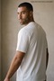 Men's Trend Crew Neck Basic White T-Shirt - 3