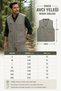 Men's Fabric Hunting Vest Multi-Pocket Zippered Seasonal Outdoor Vest 2037 - 7