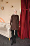 Brown Cold Yarn Knitwear Tunic - 2