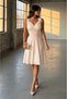 Double-Breasted Detailed Powder Casual and Stylish Dress 581795 - 3