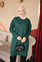 Emerald Green Cold Yarn Knitwear Tunic