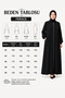 Plain Black Zippered Robe - 6