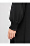 Black Ferace with Drawstring Collar - 4
