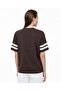 V-Neck College Printed Comfortable Fit T-Shirt - 6