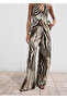 Zebra Print Linen Pants