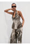 Zebra Print Linen Pants - 6