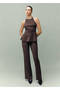 Straight-cut trousers with lace-up waistband - 2